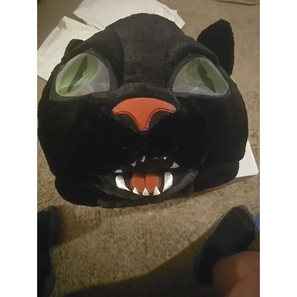 Dan Dee Big Greeter Head Black Cat Panther Halloween Mask Mascot Costume Head